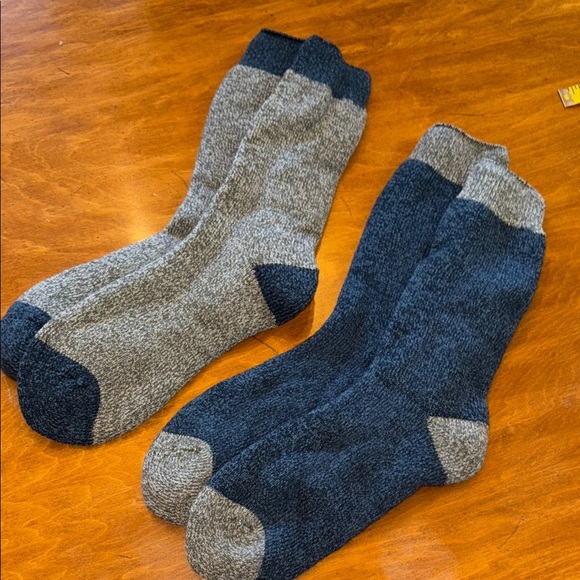 Other - Men's Wool Blend Socks - Gray and Blue